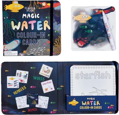 Floss & Rock Oceaan - water kleur kaarten - 19 x 18 cm - Multi