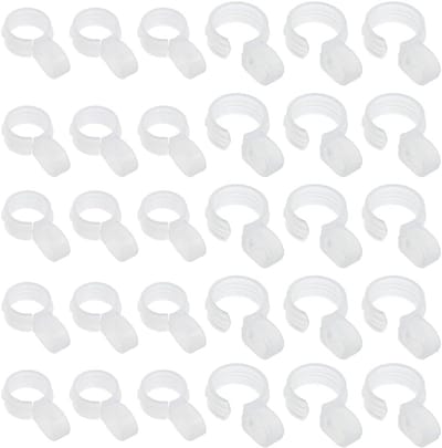 Set van 60 Plastic Windproof Hangende Haken voor Kleding, Borduuraccessoires en Textielhouder met 2 Maten