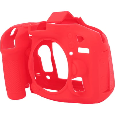 Camera Beschermhoes Siliconen Geschikt voor Nikon D7100 D7200 Antislip Gestructureerd Zacht Camera Beschermhoes Siliconen Rood rood
