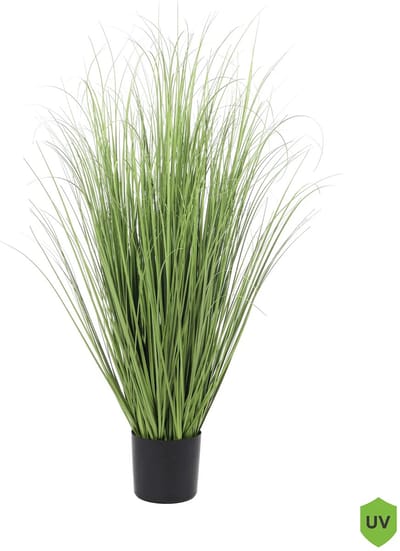 Kunstplant Gras 90cm | UV – Nep Siergras in Pot – Kunst grasplant voor Buiten – Onderhoudsvrije Decoratie plant