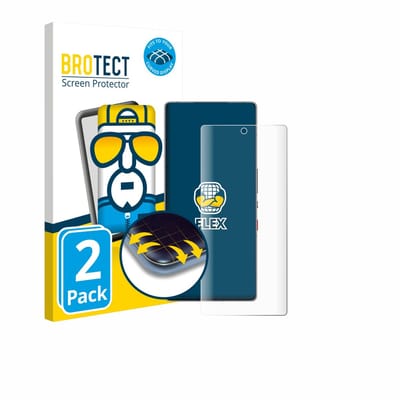 BROTECT - Screenprotector voor ZTE Nubia Red Magic 11 Pro Plus - Folie Beschermfolie transparant volledig dekking - 2 Stuks
