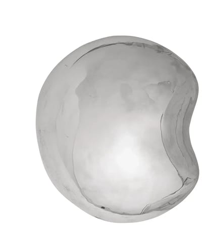 Bloomingville Wanddecoratie aardewerk zilver Bobby 21cm