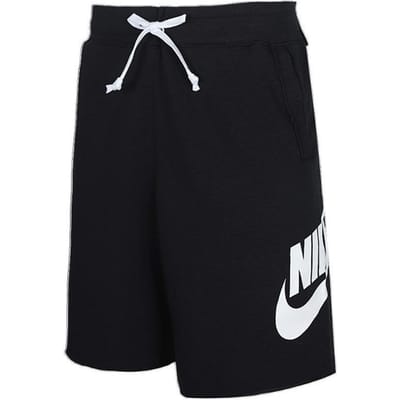 Nike Logo Print Losse Casual Shorts Heren bottoms Zwart AR2376-010 XL white