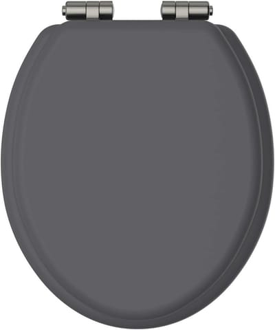 Toiletzitting - WC Deksel - Badkamer Upgrade - Soft Close - 44 x 37.8 cm - Grafiet