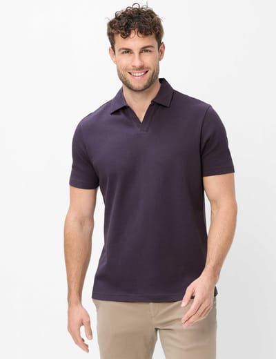 Brax Heren Poloshirt  Style PRINCETON purple, donkerpaars, maat M