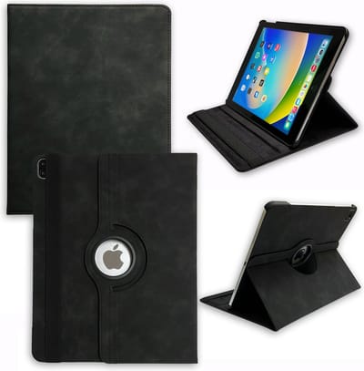 Casemania Hoes Geschikt voor Apple iPad Pro 11 inch (2018 - 2020 - 2021 & 2022) Charcoal Gray - Draaibare Tablet Book Cover