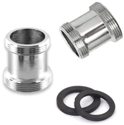 Allecto - Messing Kraanadapters - Mannelijke Schroefdraad - Waterbesparend - M24 - M22 - Gootsteenkraan Connector - Geschikt voor Keuken en Bad...