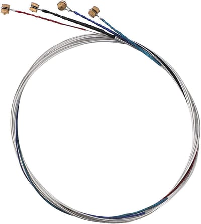 Vioolsnaar set universeel - zilveren snaar (GDAE) - stalen kern - vernikkeld balhoofd - viool accessoires - vervanging snaren