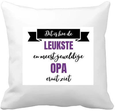 Akyol - meest geweldige opa Kussen hoes - Opa - beste opa - verjaardagscadeau - cadeau voor opa - kado - 40 bij 40 cm