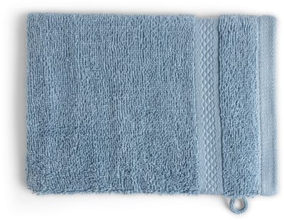 DoubleDry Hotel Washandjes 16 x 21 cm – Set van 6 – 100% Katoen 500 g/m2 – Zacht & Absorberend - Lichtblauw