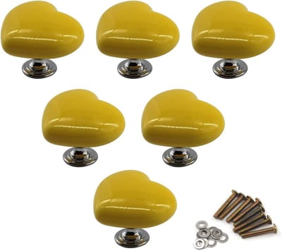 Kleurige Keramische Deurknoppen met Handvatten voor Kinderkamers - Set van 6 Stuks voor Meubels en Kastdeuren