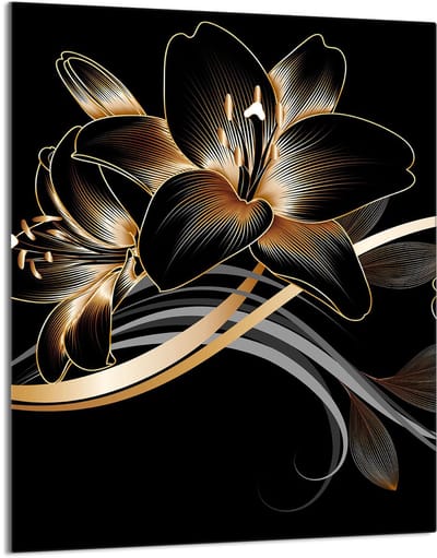 TMK ArtDeko - Snijplank Glas - 40x52 cm - Orchidee