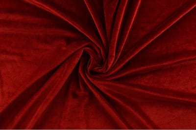 Stretch fluweel - Rood - 1 meter - Per meter - Velvet stof