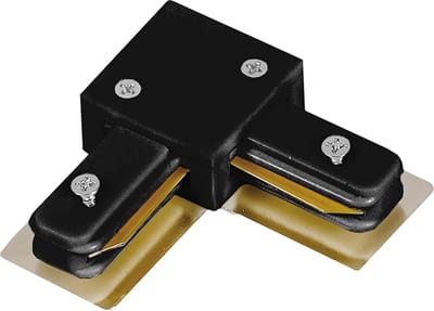 L-Connector Voor 1-Fase Rail Zwart - Ledl