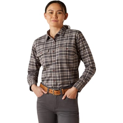 Vrouwenoverhemd Ariat Rebar Flannel DuraStretch