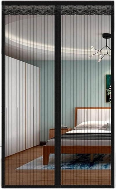 Magnetisch Deurrooster - Insectenhor - Buitenruimte Genieten - Automatische Sluiting - 130 x 210 cm - Zwart