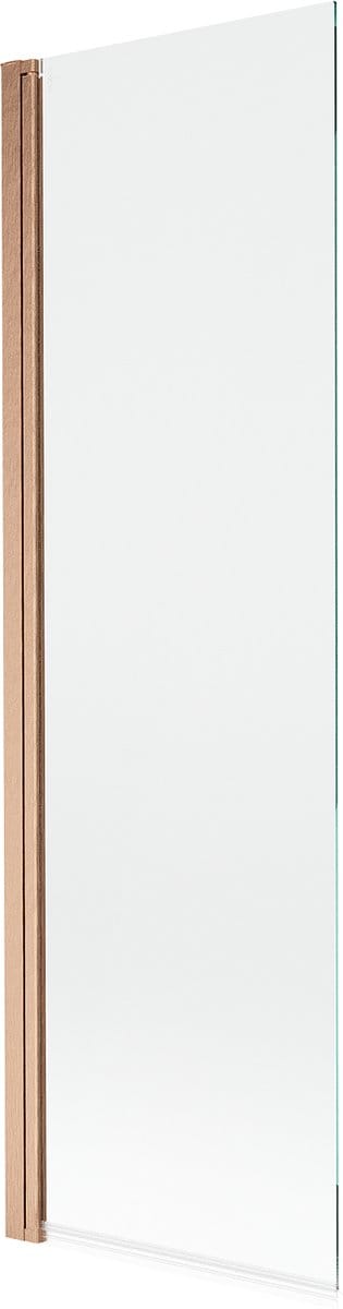 Mexen Mist douchewand 1-vleugelig 60 x 150 , transparant, geborsteld koper - 8A9-060-001-65-00
