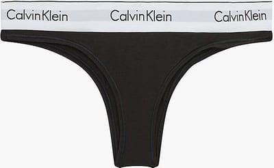 Calvin Klein - braziliaans dames string - L - Zwart