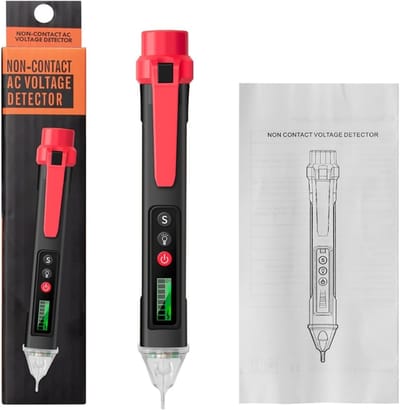Digitale Testerpen - Spanning Sensor - Elektra Controleren - LCD Display - 20 cm - Zwart