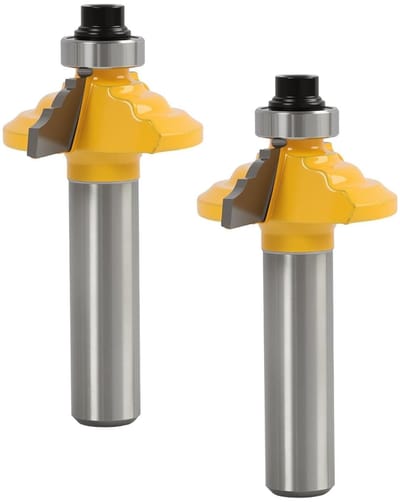 Randfrees Set - Houtfrees Bovenfrees - Decoratieve Randen Maken - YG8 Legering Snijkop - Schacht 8 mm - Zilver