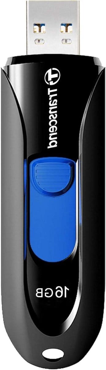 USB Stick - Geheugenstick Opslag - Bestanden Overzetten - Uitschuifbare Connector - 16GB - Zwart