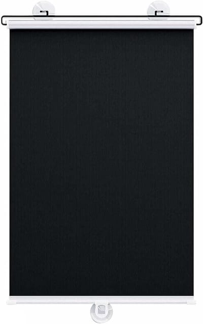 Zuignap Rolgordijn - Zonnescherm Raambekleding - Privacy Creëren - Zonder Boren Bevestigen - 58 x 170 cm - Zwart