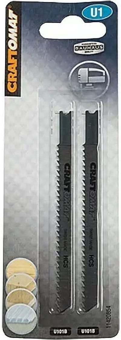 CRAFTOMAT decoupeerzaagblad U 101 B - Hardhout, Laminaat en Kunststof - U schacht - 2 stuks