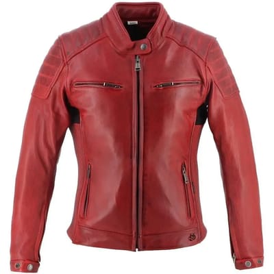 Leren motorjack voor vrouwen Helstons Jody