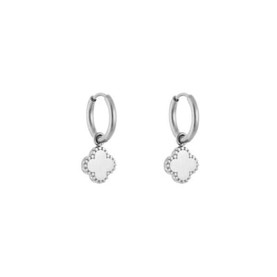 Bijoutheek Oorhanger Klaver Zilver JE13361