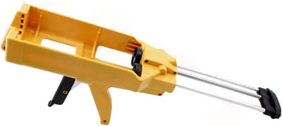 Kitpistool - Dubbele Dispenser - Lijmen en Dichten - Gedreven Staaf Ontwerp - 400ml Cartridge - Geel