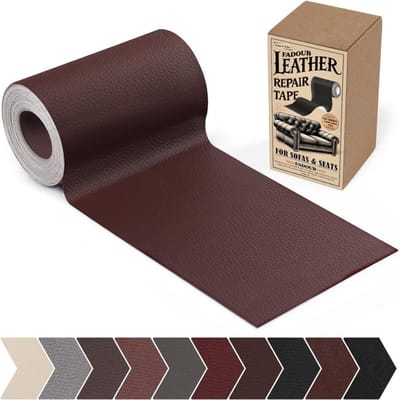 MIUSIE Lederen Reparatie Patch Zelfklevende Lederen Reparatietape voor Meubels, Vinyl Reparatietape voor het Repareren van Vinyl, Bank, Sofa