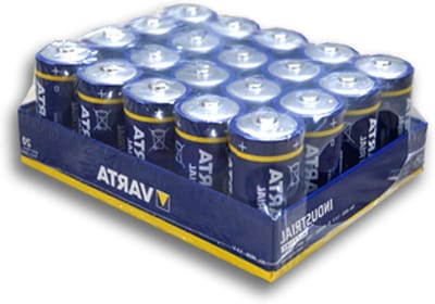 Batterijen D - Grote Cellen - Apparaten Voeden - Alkaline Technologie - 20 Stuks - Zwart