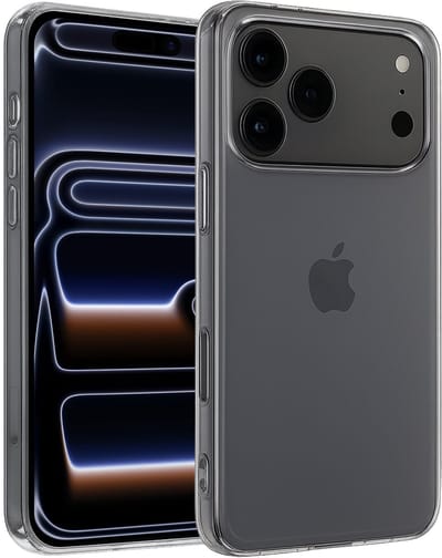 Hoesje - Geschikt voor iPhone 17 Pro / 18 Pro - Sterk & Shockproof - Siliconen Case - Hoes Cover - Telefoonhoes - Transparant