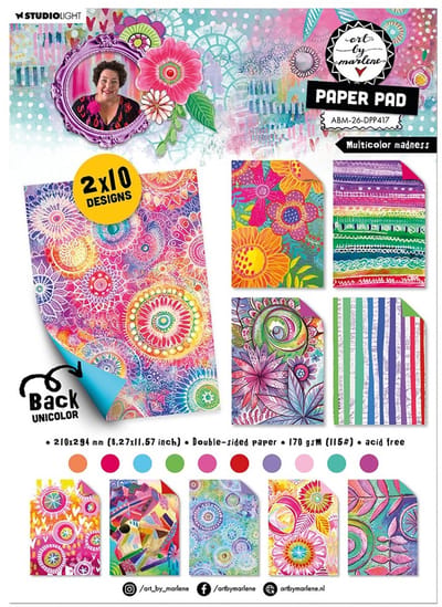 Paper pad Multicolor madness - ABM collection nr. 417