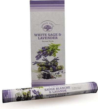 Green Tree - witte salie lavendel wierook - hexa - doos 6 stuks