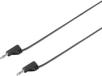VOLTCRAFT MSB-200 Meetsnoer Banaanstekker 2 mm Banaanstekker 2 mm 0.90 m Zwart 1 stuk(s)