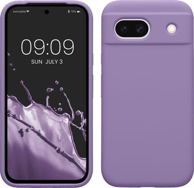 kwmobile telefoonhoesje geschikt voor Google Pixel 8a - Hoesje met siliconen coating - Smartphone case in violet lila