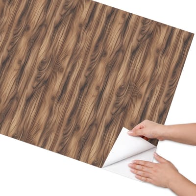 Coloray Meubel Wrap Folie - Bruin Meubelfolie - 75x150 cm - Decoratiefolie Zelfklevend Houtstructuur - Meubelfolie Zelfklevend - Rustiek Meubelfolie - Wrapfolie Keuken - Wanddecoratie - Texturen