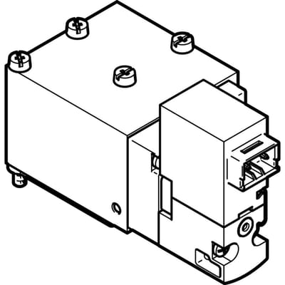 Festo 5/2 Monostabiele Lucht Magneetventiel Aansluitplaatmontage 180L/Min 2 - 8Bar/2 - 116Psi - 560713