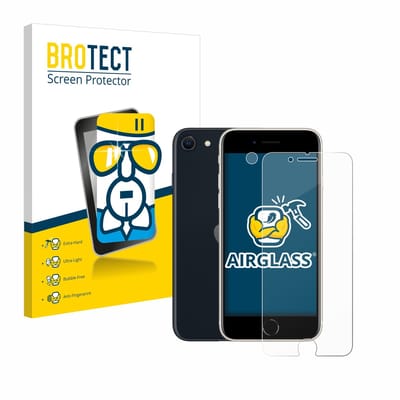 Screenprotector voor Apple iPhone SE 3 2022 (Voor+Camera) Beschermglas transparant