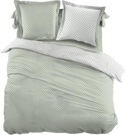 Snoozing Pierrot - Dekbedovertrek - Eenpersoons - 140x200/220 cm + 1 kussensloop 60x70 cm - Green