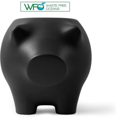 Bijzetvarken Oceaanzwart / Sidepig Oceanblack  - Design Bijzettafel - Visnet materiaal - Werkwaardig.