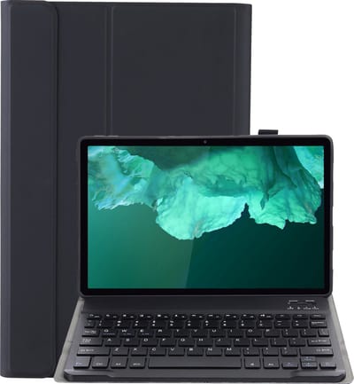 Hoes - Geschikt voor Lenovo Tab P11 - Keyboard Book Cover - Toetsenbord Case - Hoesje - Zwart