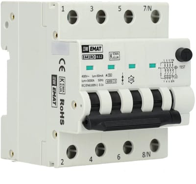 EMAT aardlekautomaat B32 30mA type A 4P (85006506)