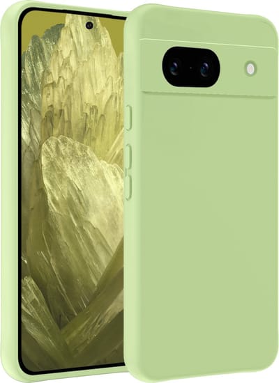 Hoesje - Geschikt voor Google Pixel 8a - Sterk & Shockproof - Hoes Cover - Siliconen Case - Telefoonhoesjes - Groen