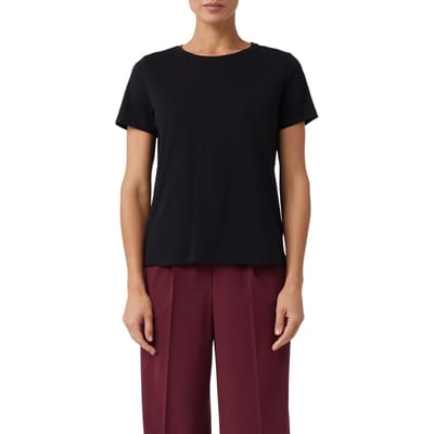 Comma T-shirts Black Größe: 36 | Stoffhosen Outlet | Damen | Schwarz