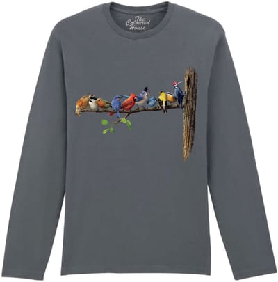 Vogels Birds The Coloured House Longsleeve T-shirt 3XL