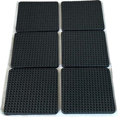 FSW-Products - 12 Delige Antislip Rubberen Voetjes - Bescherming voor Meubels - Zwart - Zelfklevend - Perfect voor Kasten en Apparaten - Voorkom Krassen