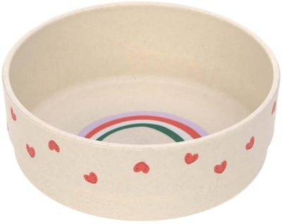 Kinderservies zonder melamine, BPA-vrij, voor vaatwasser en magnetron/kom Happy Rascals Heart lavendel