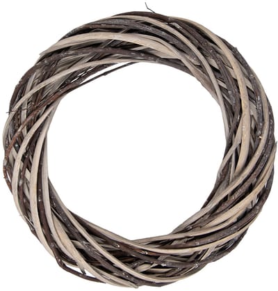 Clayre & Eef Krans Ø 30x6 cm Bruin Rotan